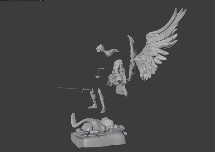 3D Printed St. Michael the Archangel, 3D Printing, 3D printable by ...