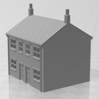 Small TERRACED HOUSE N GAUGE 3D Printing 377505