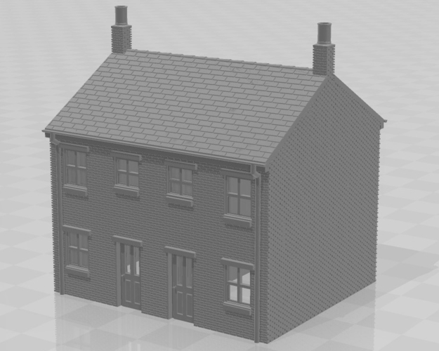 TERRACED HOUSE N GAUGE 3D Print 377506