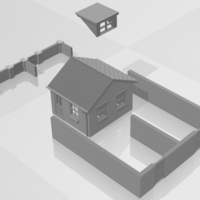 TERRACED HOUSE ACCESSORY PACK NO.1 N GAUGE - Thumbnail 1