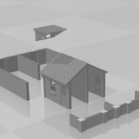 TERRACED HOUSE ACCESSORY PACK NO.1 N GAUGE - Thumbnail 2