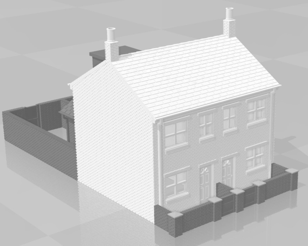 TERRACED HOUSE ACCESSORY PACK NO.1 N GAUGE 3D Print 377527