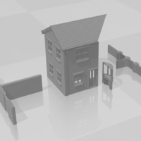 TERRACED HOUSE ACCESSORY PACK NO.2 N GAUGE - Thumbnail 1