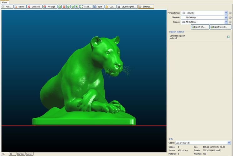 Lion female 3D Print 377604