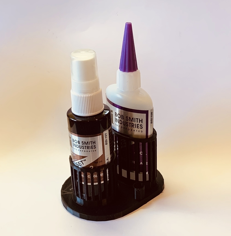 UFS-078 CA Glue Bottle Holder & Accelerator 2oz Bob Smith