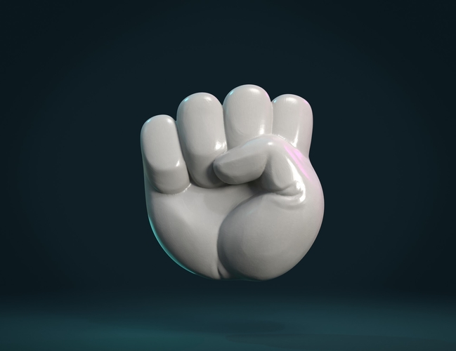 Fist Hand relief 3D Print 377681