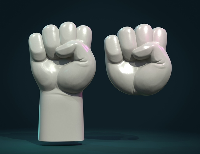 Fist Hand relief 3D Print 377682