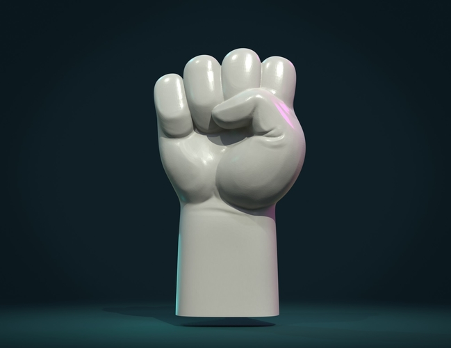 Fist Hand relief 3D Print 377685