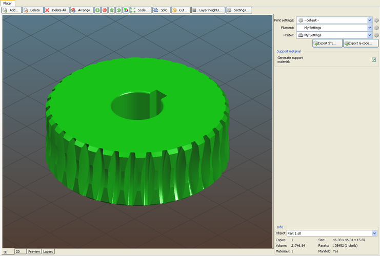 Worm gears 3D Print 377697