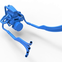 Diecast Turbo Engine V8 from Nux car Scale 1 to 25 - Thumbnail 8