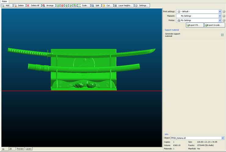 Katana sword 3D Print 377718