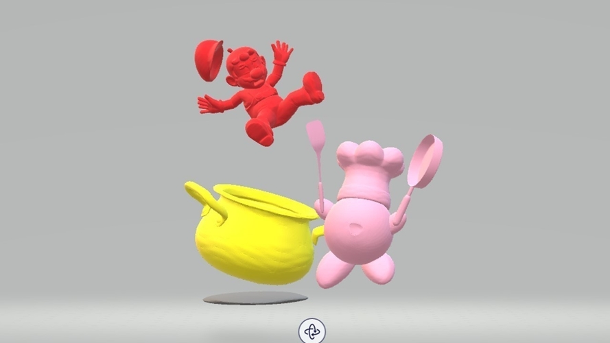 KIRBY SMASH A MARIO 3D Print 377758