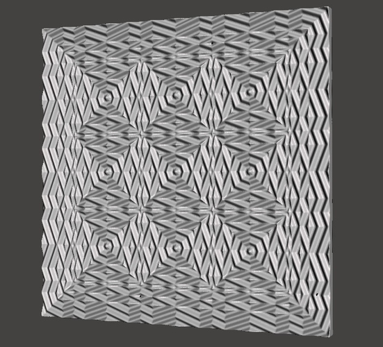 Geometric Diamond Cross Tile Panel 3D Print 377803