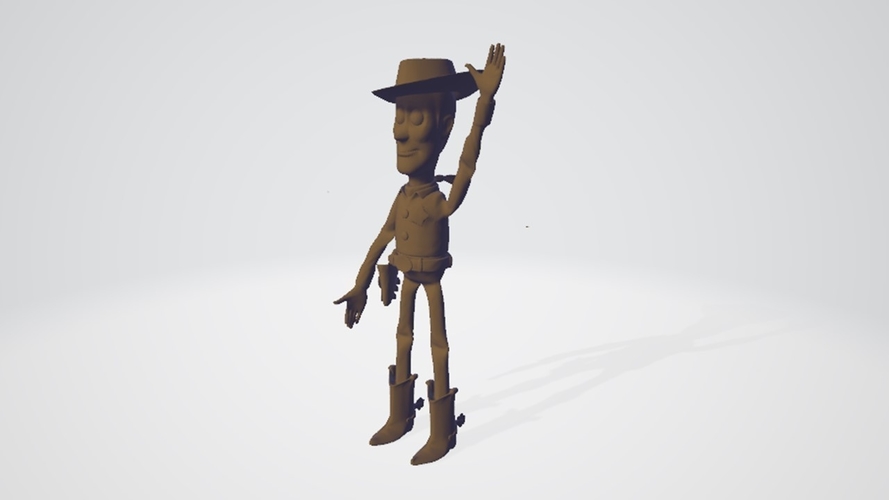 3D Printed WOODY TOY STORY JUGUETE DISNEY PIXAR by molfilm | Pinshape