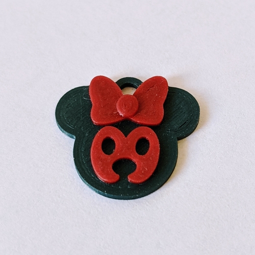Minnie Mouse Earrings 3D Print 377890