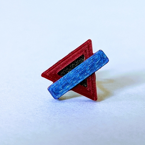 YMCA logo Earrings (stud) 3D Print 377950