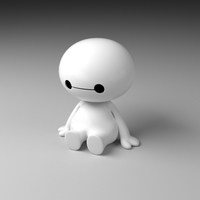 Small BayMax Chibi 3D Printing 378064