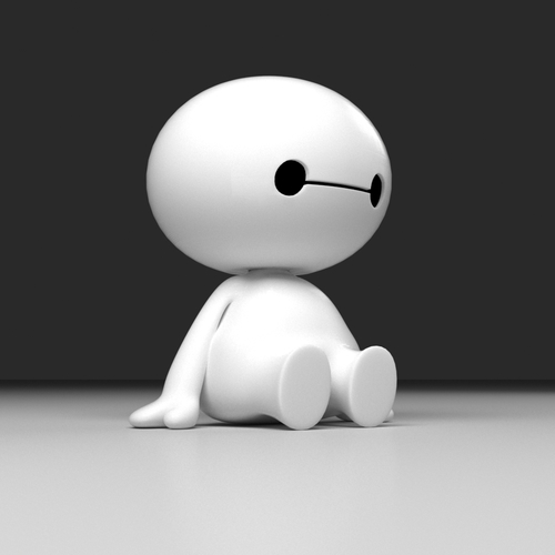 BayMax Chibi 3D Print 378065