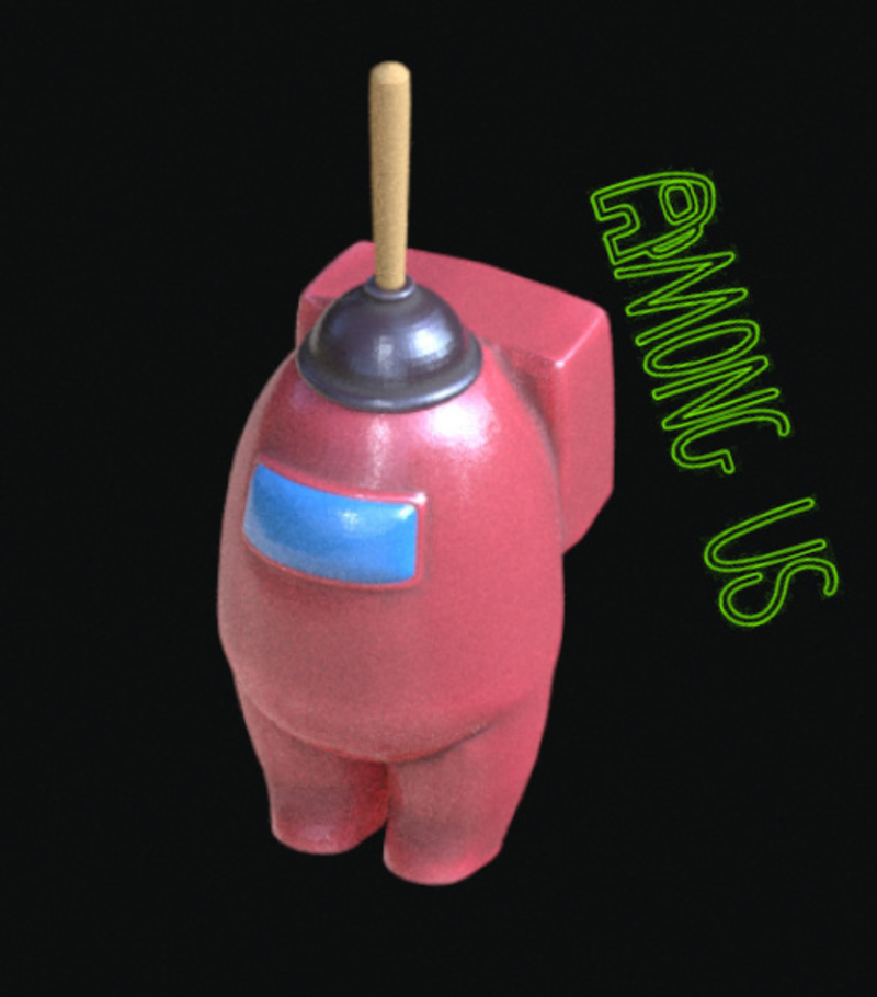 AMONG US BATHROOM CLEANER