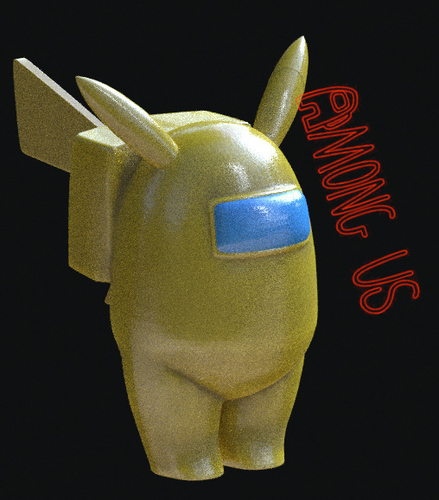 AMONG US PIKACHU 3D Print 378145