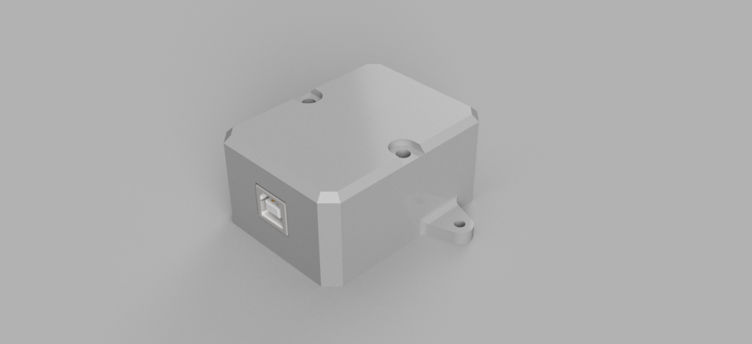 USB type B to GX16 adaptor box 3D Print 378174
