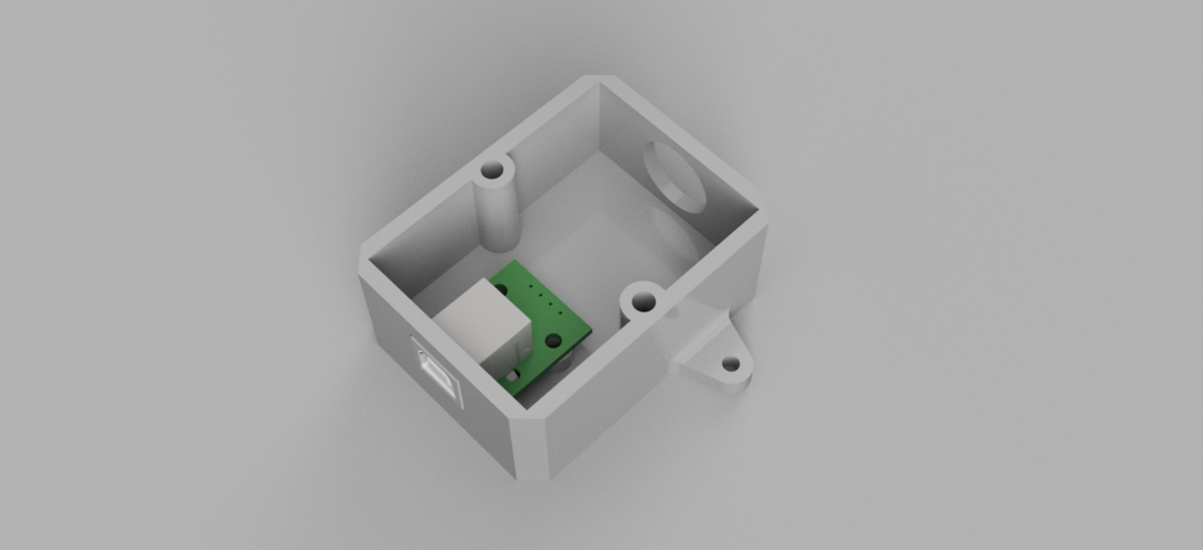 USB type B to GX16 adaptor box 3D Print 378175