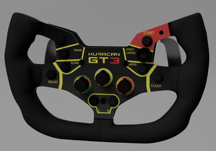 Lamborghini Huracan GT3 steering wheel  3D Print 378199