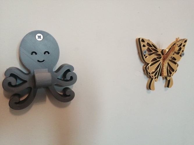 Butterfly coat hook 3D Print 378205
