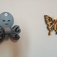 Butterfly coat hook - Thumbnail 2