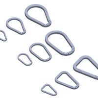 Carabiner collection - 3 designs - 3 sizes - Thumbnail 2