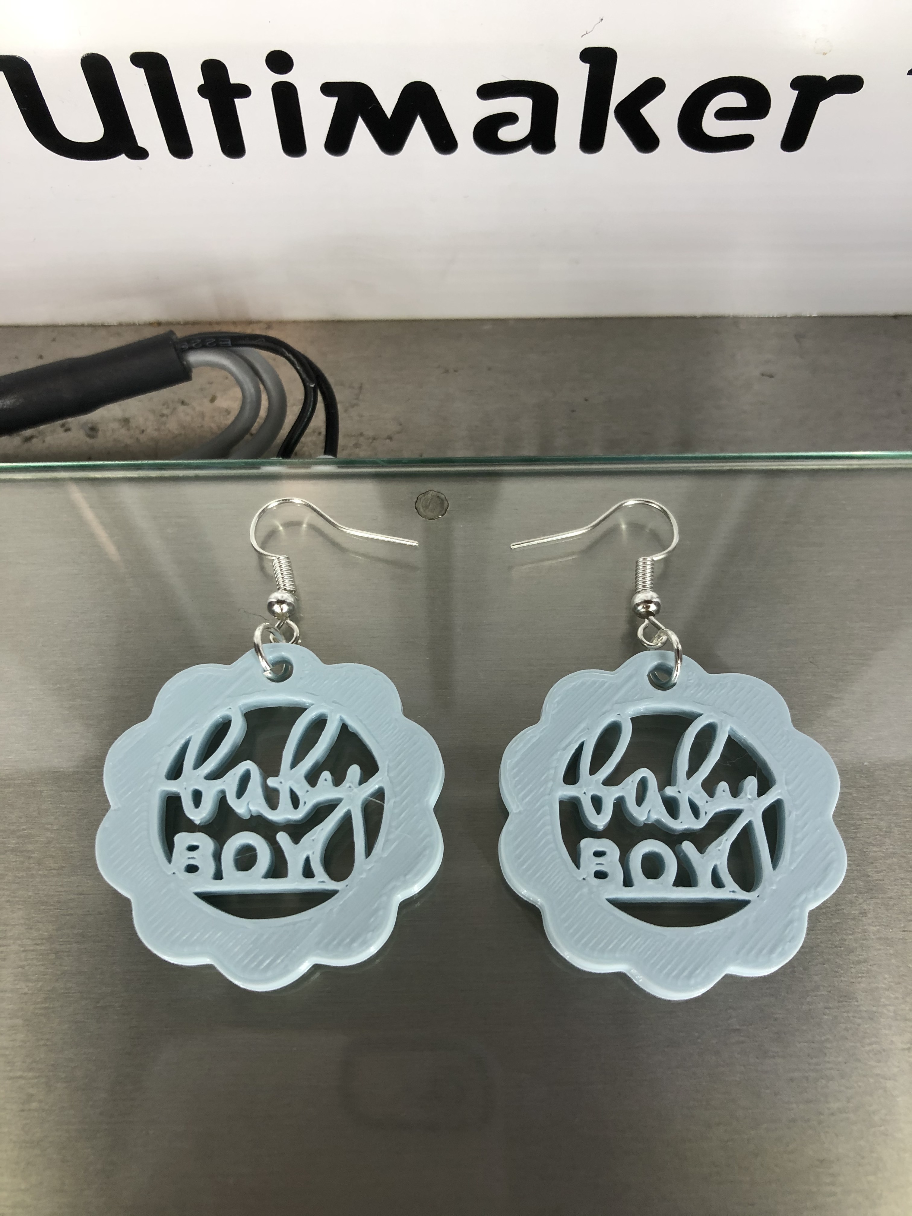 3D Printed Babyshower earrings (two files!) by IdeaLab Pinshape