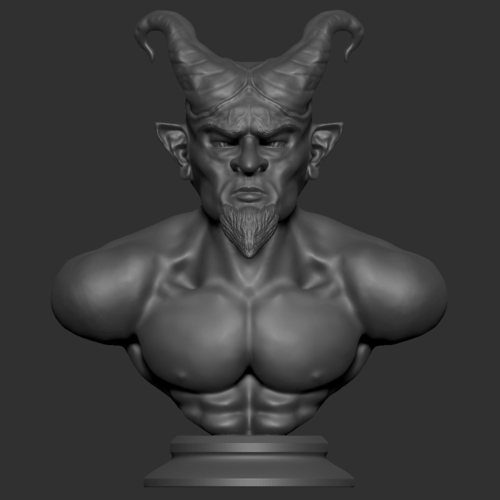 Devil/Demon Bust Sculpture 3D Print 378565