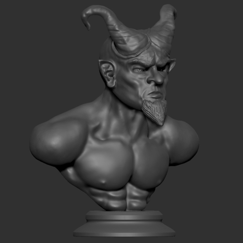 Devil/Demon Bust Sculpture 3D Print 378566