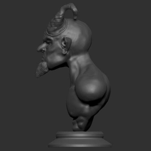 Devil/Demon Bust Sculpture 3D Print 378571