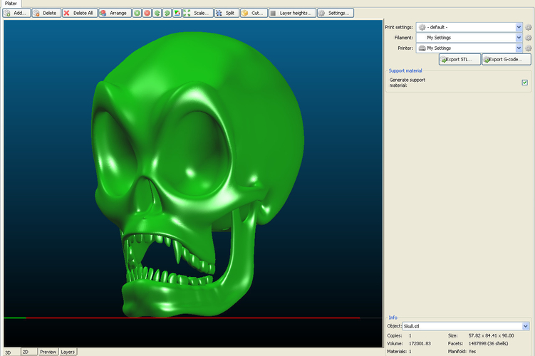 Skull 02 3D Print 378588