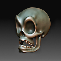 Small Skull 02 3D Printing 378589