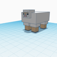 Small A 3d print of A mine craft sheep  3D Printing 378663
