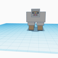A 3d print of A mine craft sheep  - Thumbnail 3