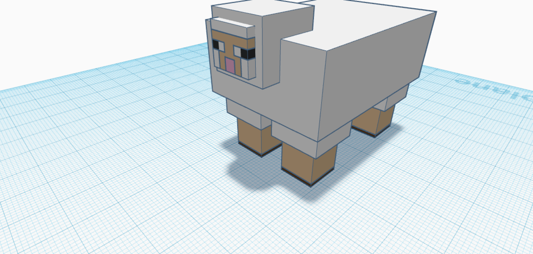 A 3d print of A mine craft sheep  3D Print 378668