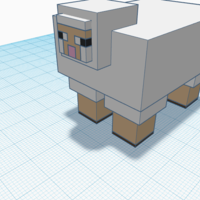 A 3d print of A mine craft sheep  - Thumbnail 6