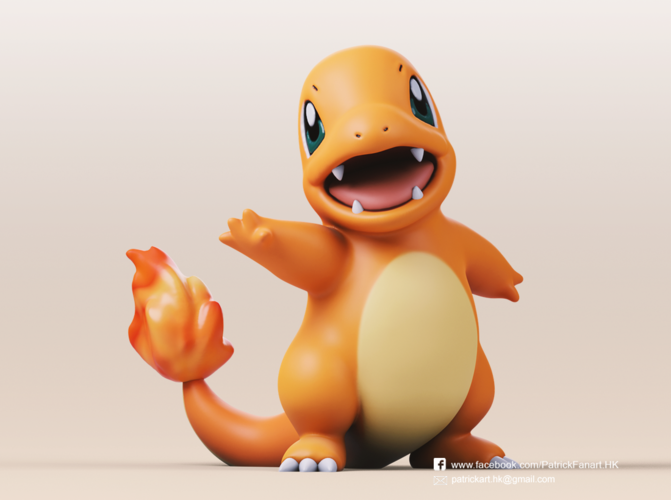 Charmander(Pokemon) 3D Print 378740