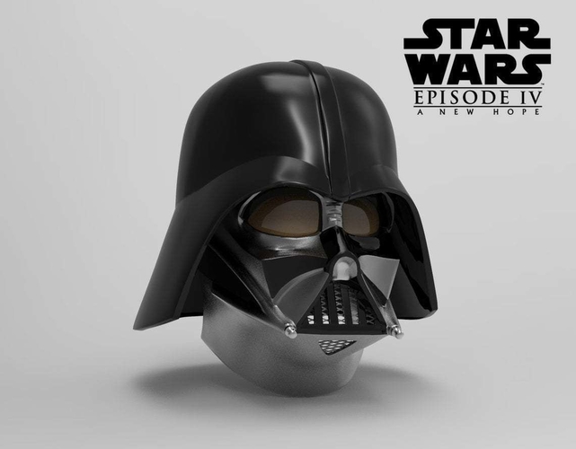 Darth Vader Helmet A New Hope Accurate STL file for 3d print 3D Print 378902
