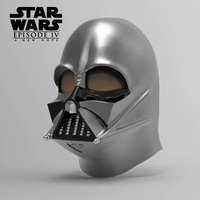 Darth Vader Helmet A New Hope Accurate STL file for 3d print - Thumbnail 2