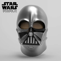 Darth Vader Helmet A New Hope Accurate STL file for 3d print - Thumbnail 3