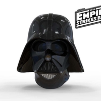 Small Darth Vader helmet Empire Strikes Back Accurate   3d print 3D Printing 378910