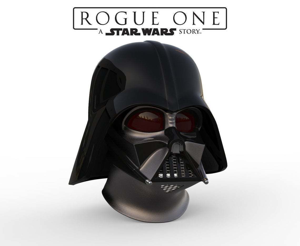 Emotie kaart Spin 3D Printed Darth Vader Helmet Rogue One Accurate STL file for 3d print by  3D print Armory | Pinshape