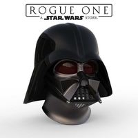 Darth Vader Helmet  Rogue One Accurate STL file for 3d print - Thumbnail 1