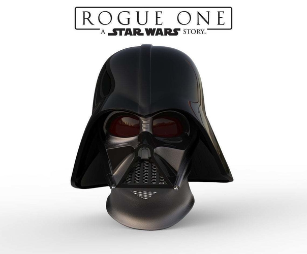 Darth Vader Helmet Rogue One Accurate STL file for 3d print