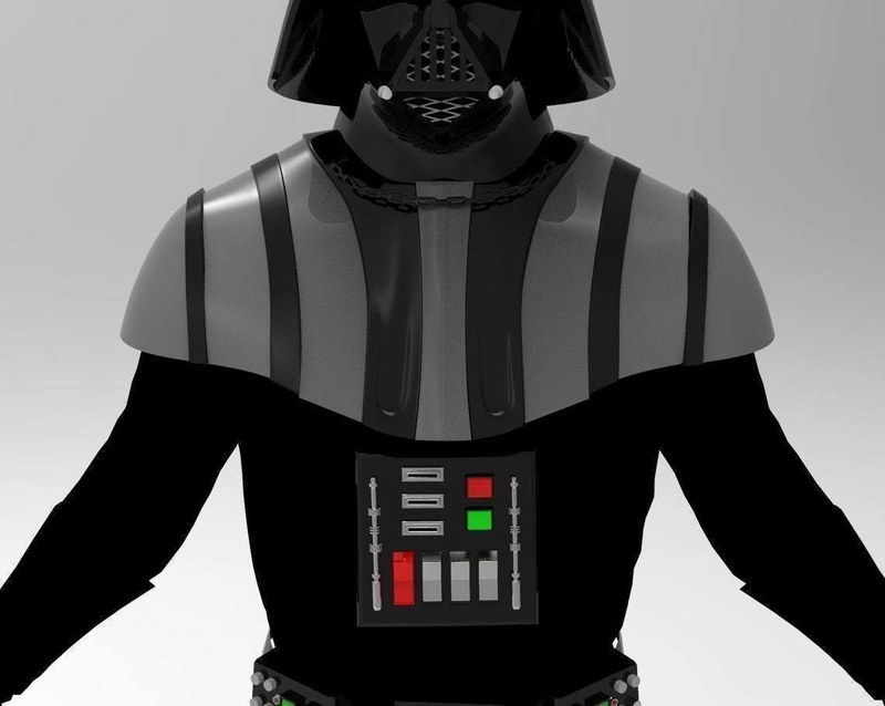 Darth Vader Armor  ROTS Accurate 3d print file