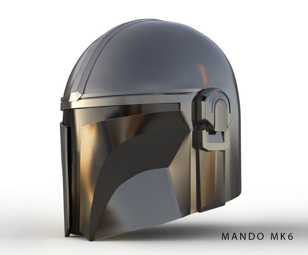 Mandalorian helmet Accurate STL file for 3d 3D Print 378954